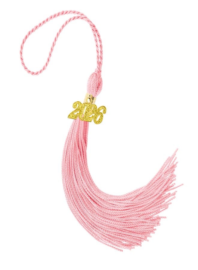 ldyllicStyle 2026 Graduation Tassel, Pink Tassels for Graduation Cap, Class of 2026 Tassel with Golden Charm for Graduations Cap Hat Decorations Accessories Academic Memorial Grad Ceremonies Party Favors Supplies - Image 1